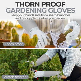 Handlandy gloves with palm and fingertip padding for comfortable grip during tasks.