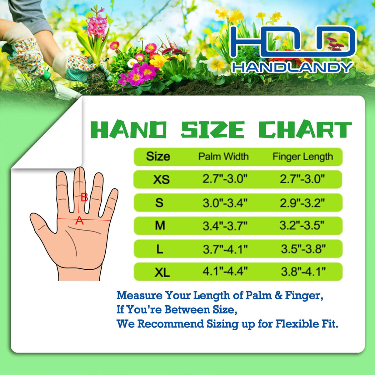 HANDLANDY gloves feature reinforced fingertips and padded palm for extra protection while trimming.