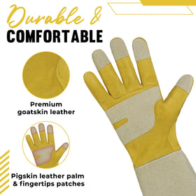 HANDLANDY Rose Pruning Gloves shield against thorns and sharp branches