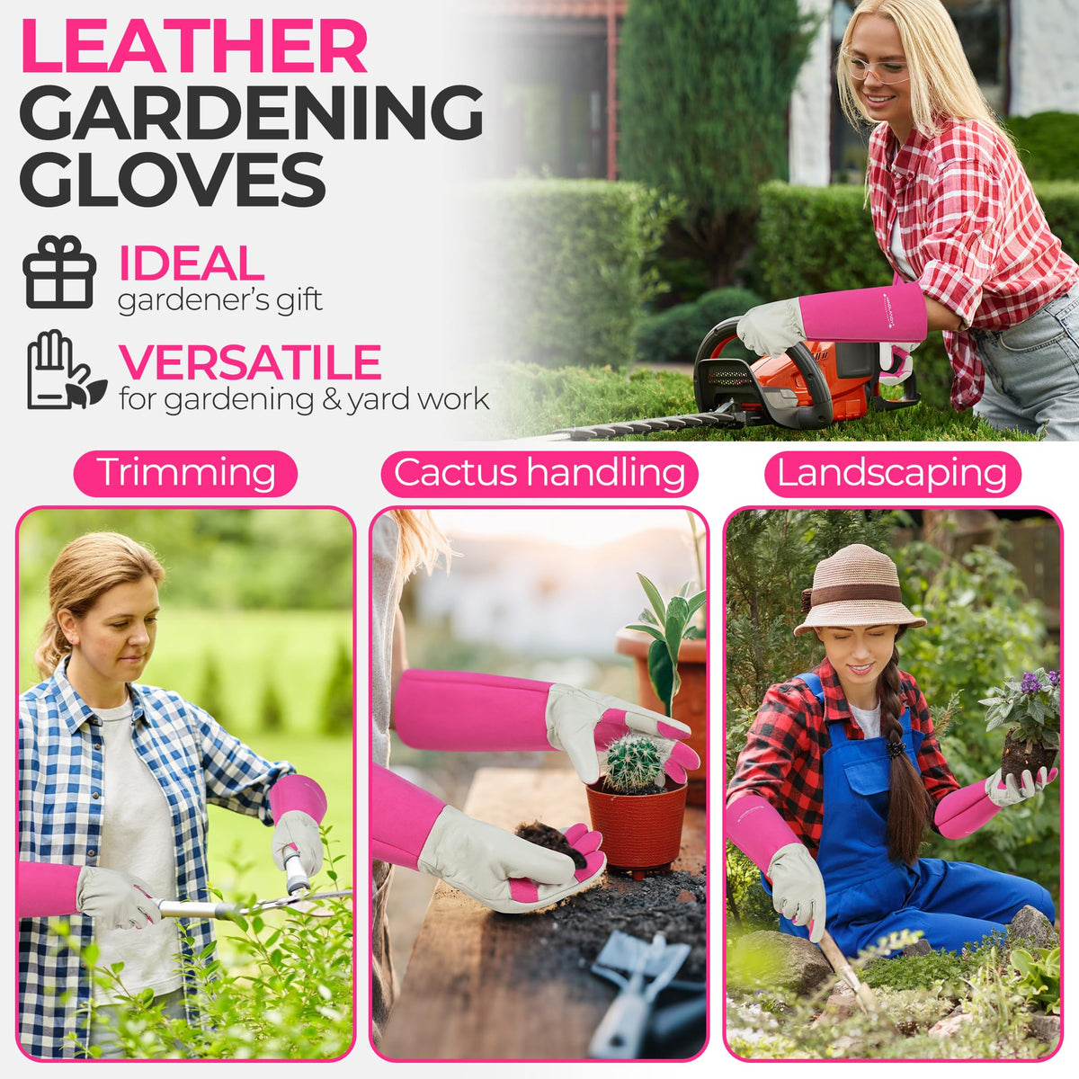 HANDLANDY soft puncture-resistant gloves suit cacti, holly, berries, and prickly shrubs.