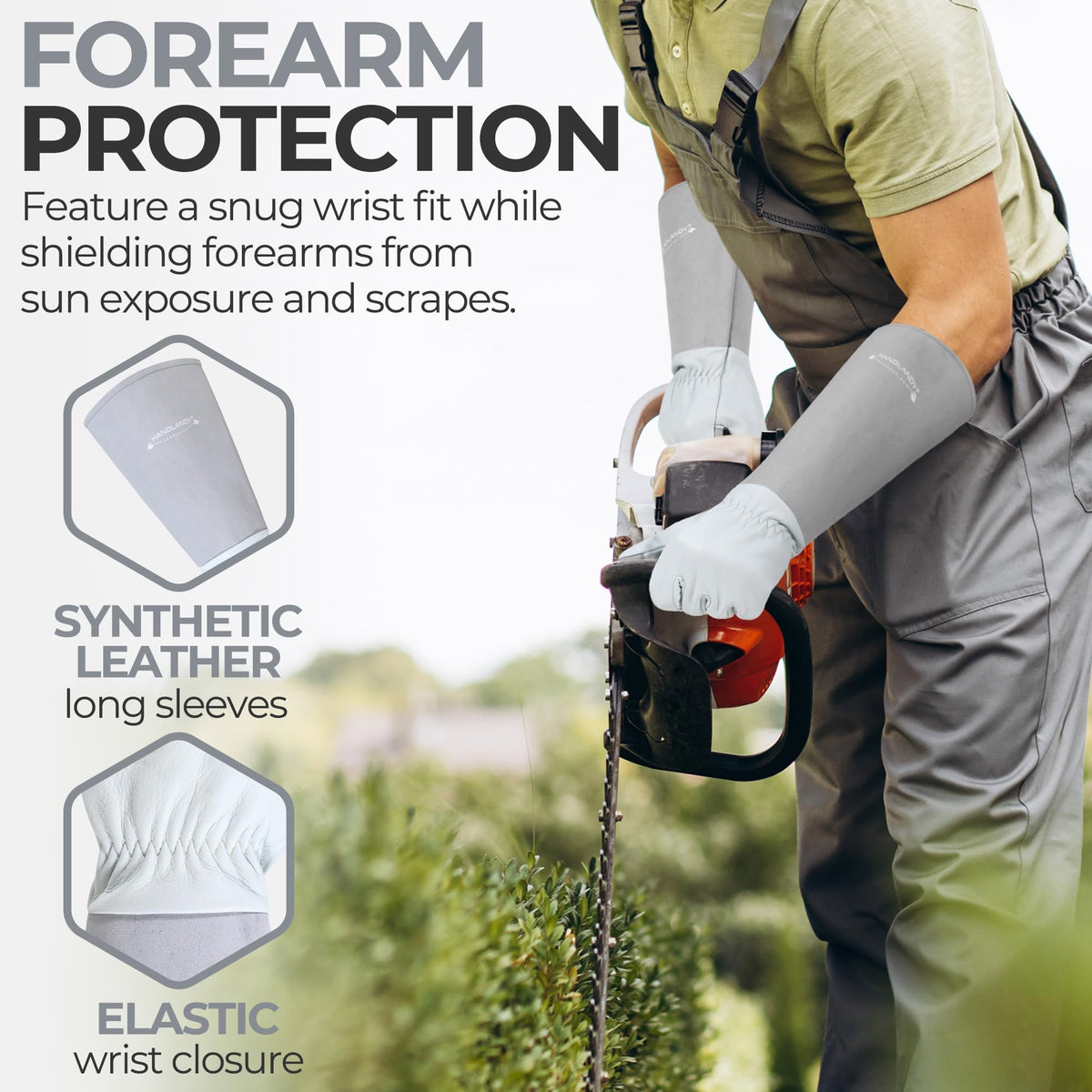 HANDLANDY gloves balance soft tops with tough bottoms for precise dexterity.