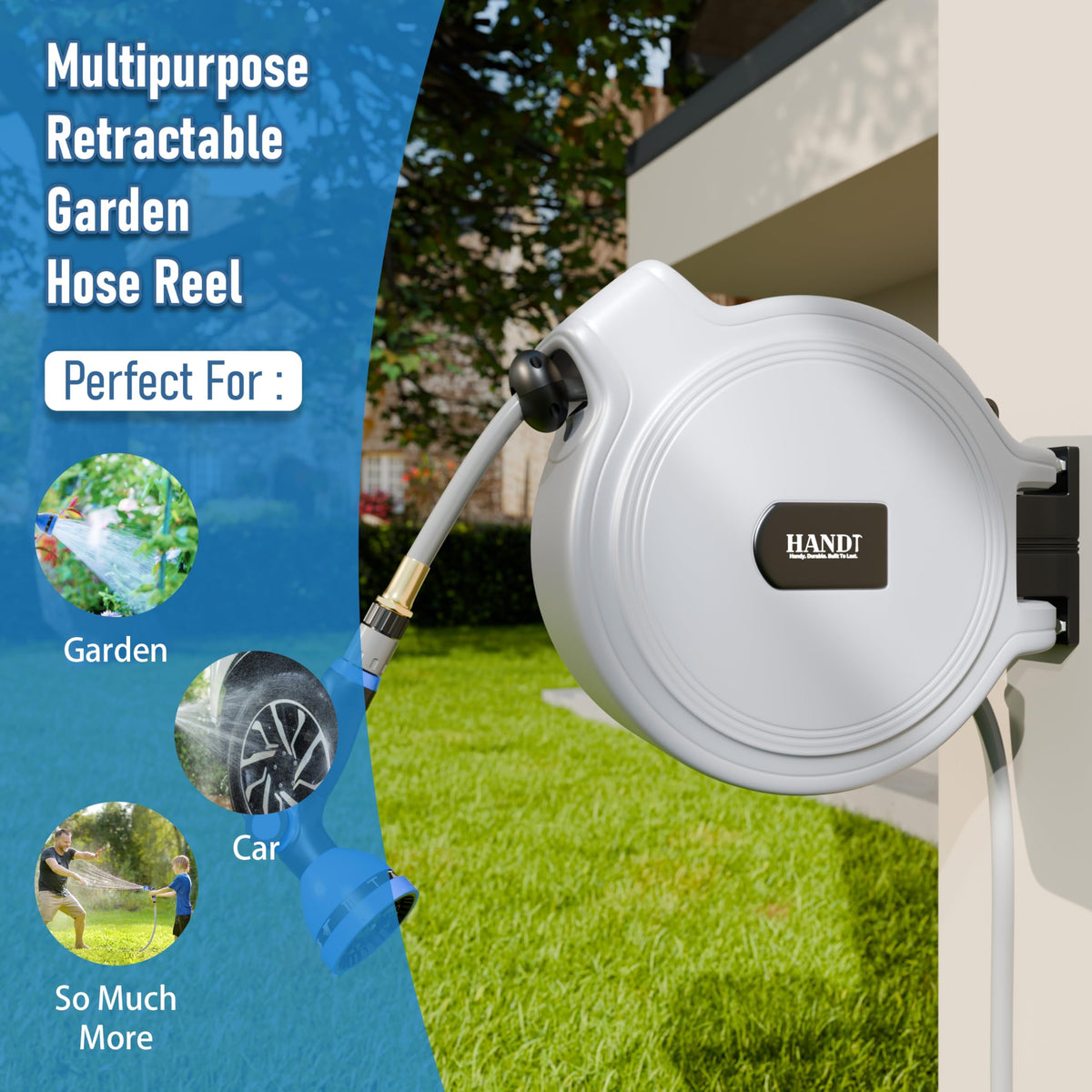 HANDT 10-pattern nozzle offering versatile watering options.