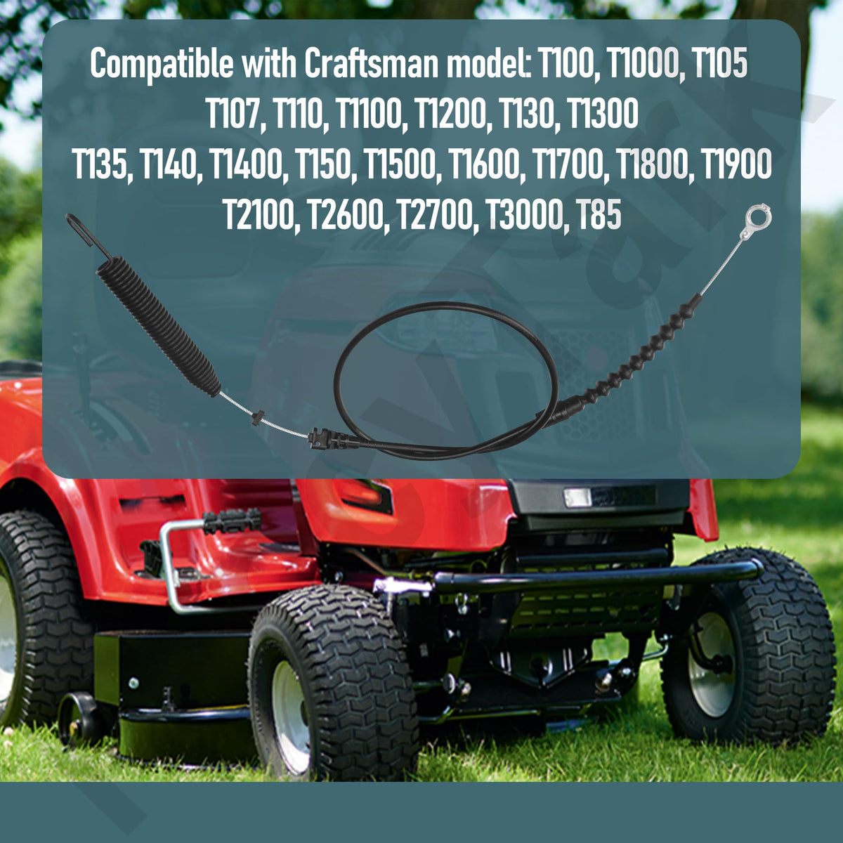 Cable length 40-3/4 inches with 24-inch conduit shown for proper fit