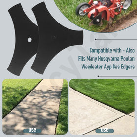 HandyTek center-hole 0.5 inch diameter blade designed for quick tool-free installation.