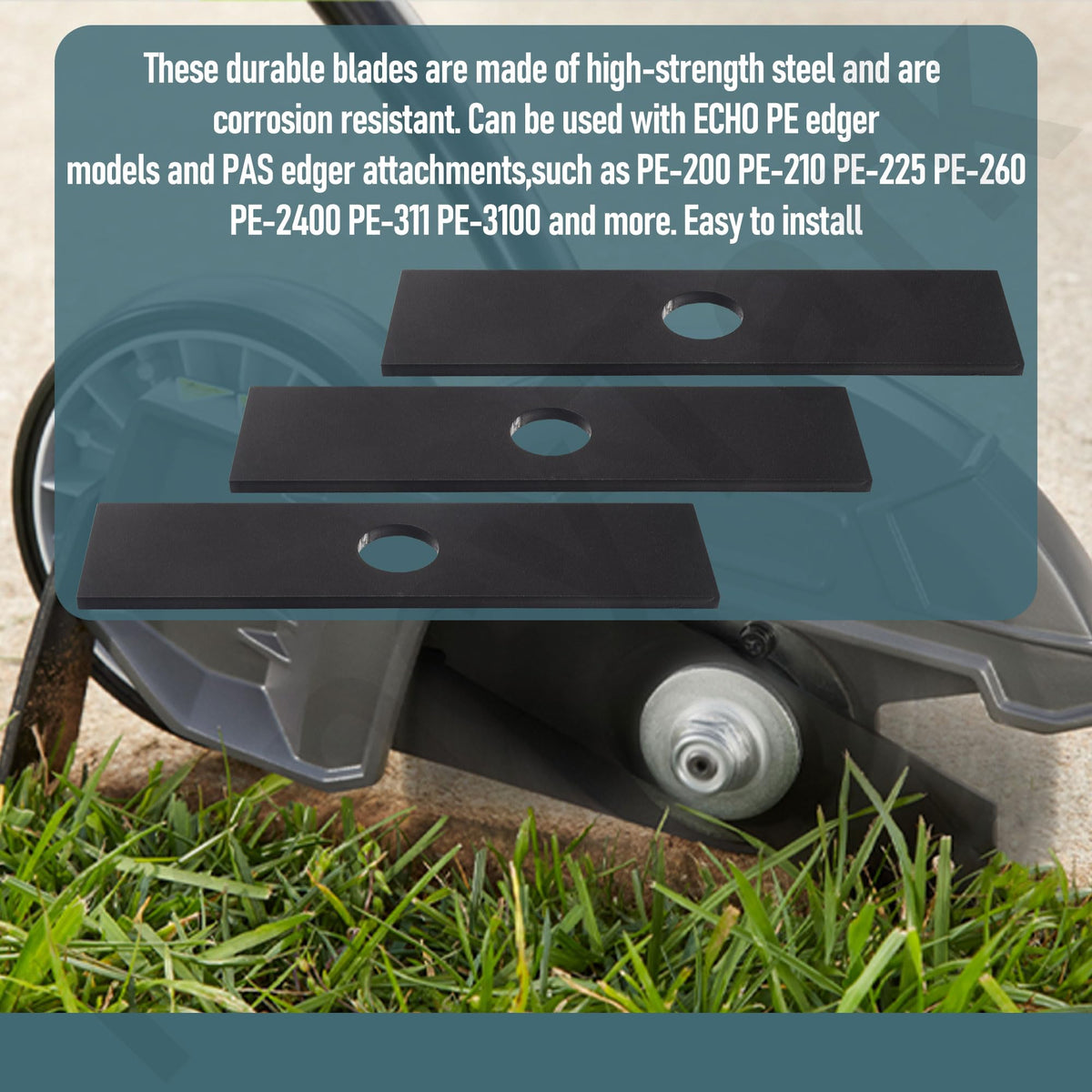 HandyTek easy-install blades simplify attachment to compatible trimmers.