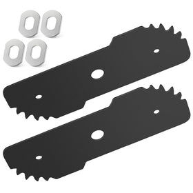 HandyTek EB-007 blade close-up shows hardened steel for durable edging.