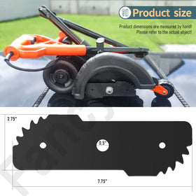 Close-up of HandyTek EB-007 7.5-inch blade with precise replacement fit.
