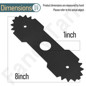 HandyTek 638006008 blade close-up showing sturdy steel construction for tough edging.