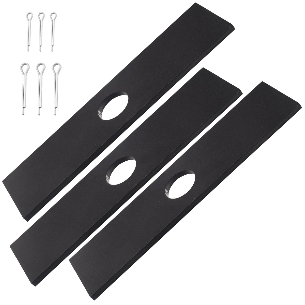 HandyTek 8-inch edger blades for clean edging around sidewalks and driveways.