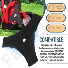 HandyTek heat-treated edger blade maintains hardness for long-term efficiency.