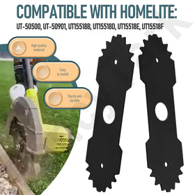 HandyTek blades compatible with Homelite tools for versatile edging.