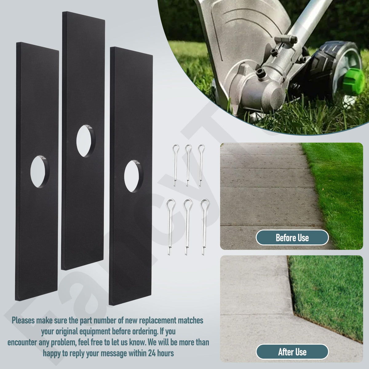HandyTek ideal for edging walkways and driveways with precision.