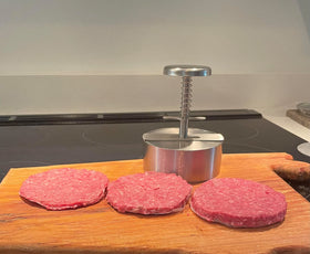 Hanerk XL Burger Press features non-stick friendly operation with wax paper