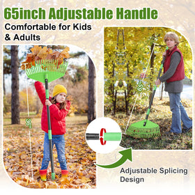 Hangmaicome adjustable stainless-steel handle lets you customize reach.