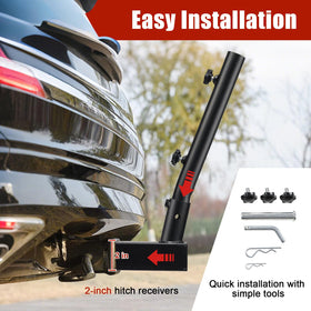 HangMaicome anti-rust coating keeps the pole looking sharp outdoors.