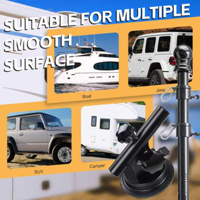 HANGMAICOME complete RV flag pole kit provides easy, ready-to-use setup