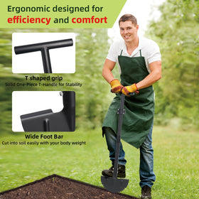 Hangmaicome adjustable-height edger extends from 38 to 49 inches for taller users.