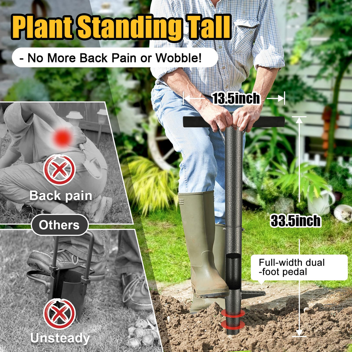 HANGMAICOME heavy-duty all steel build resists bending over time