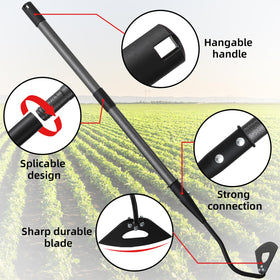 HANGMAICOME hollow design prevents soil clogging for faster weeding.