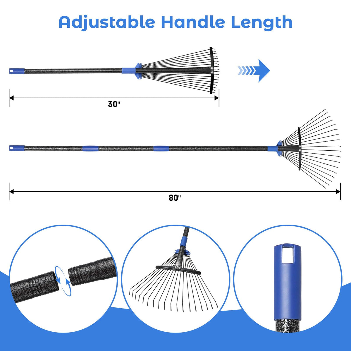Hangmaicome narrow mode reaches tight spaces around beds and shrubs