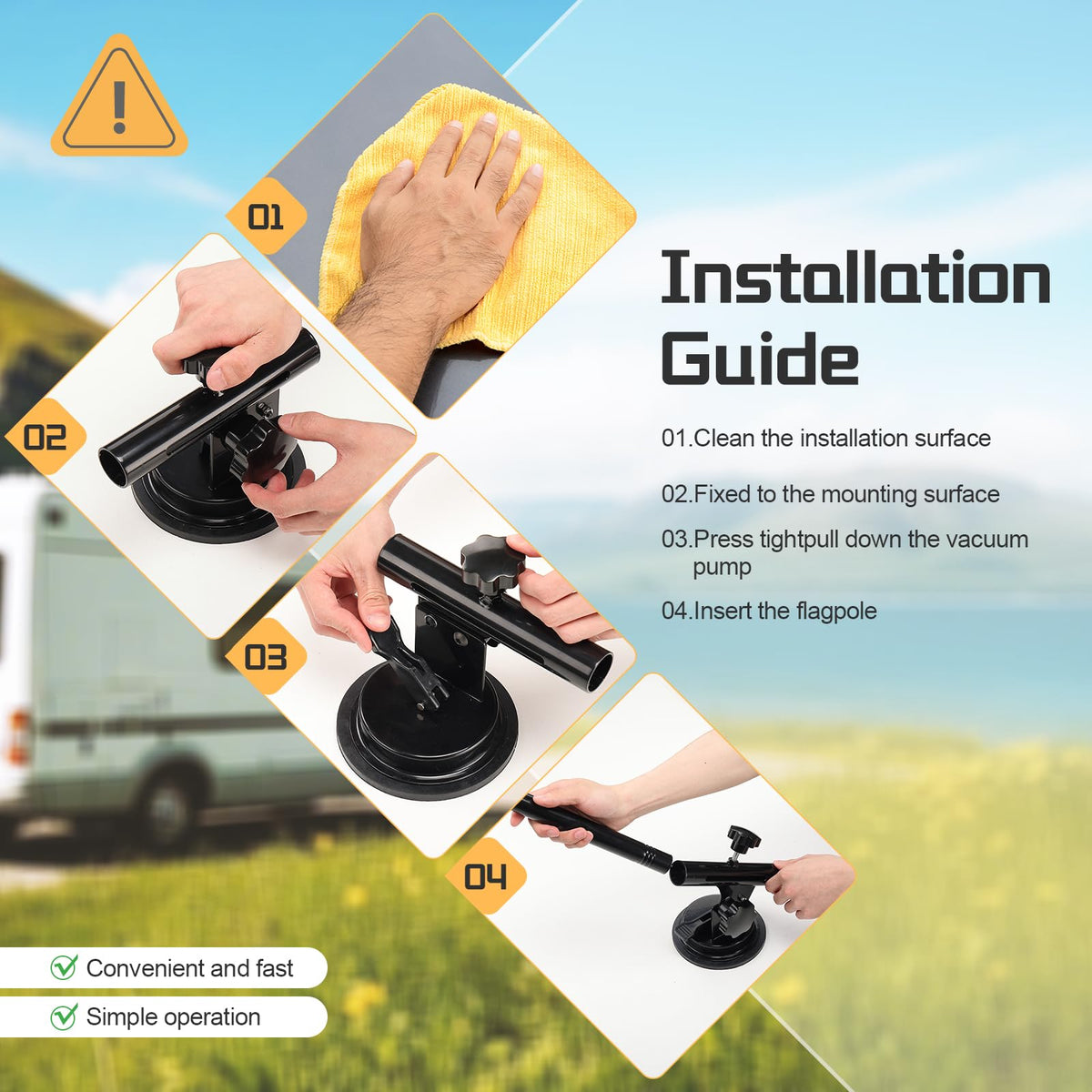 HANGMAICOME no-drill installation saves time during setup