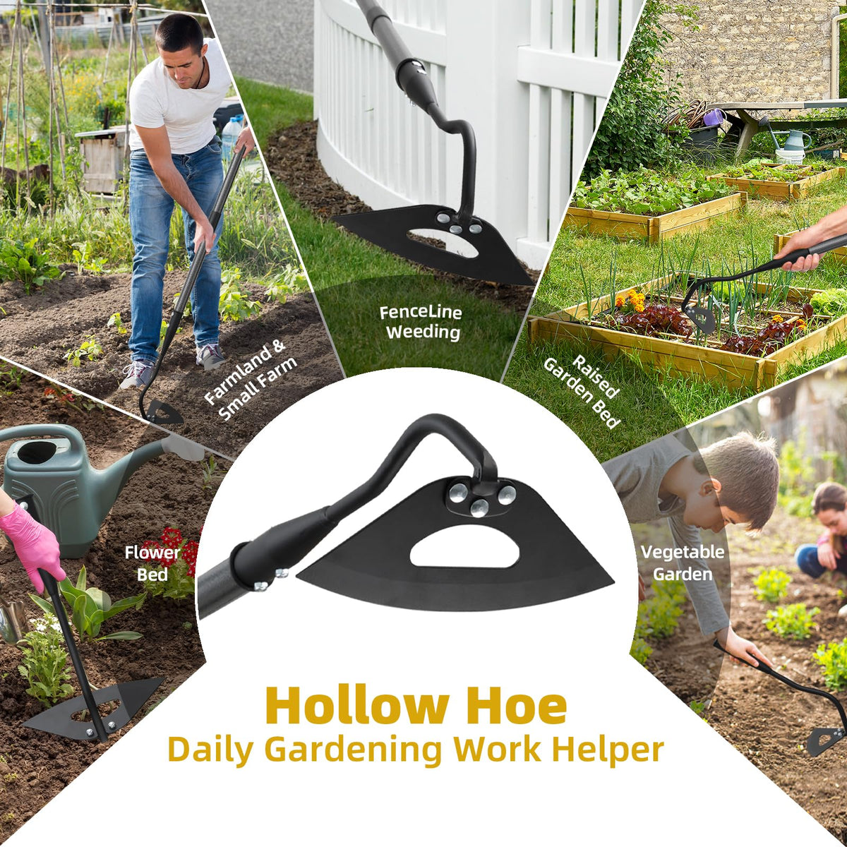 HANGMAICOME rust-resistant coating supports long-lasting garden use.