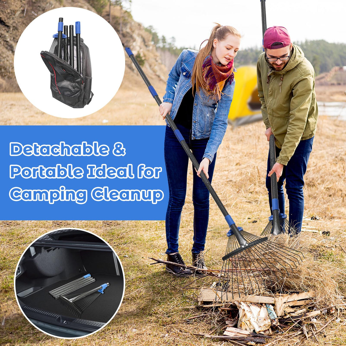 Hangmaicome tool-free setup saves time during outdoor cleanup