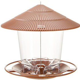 Hanizi Bird Feeder lid open for quick filling and refills