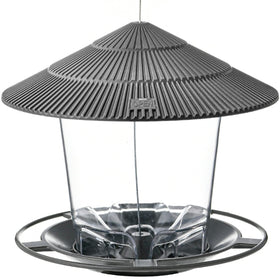 Hanizi Bird Feeder transparent reservoir lets you monitor seed levels quickly.
