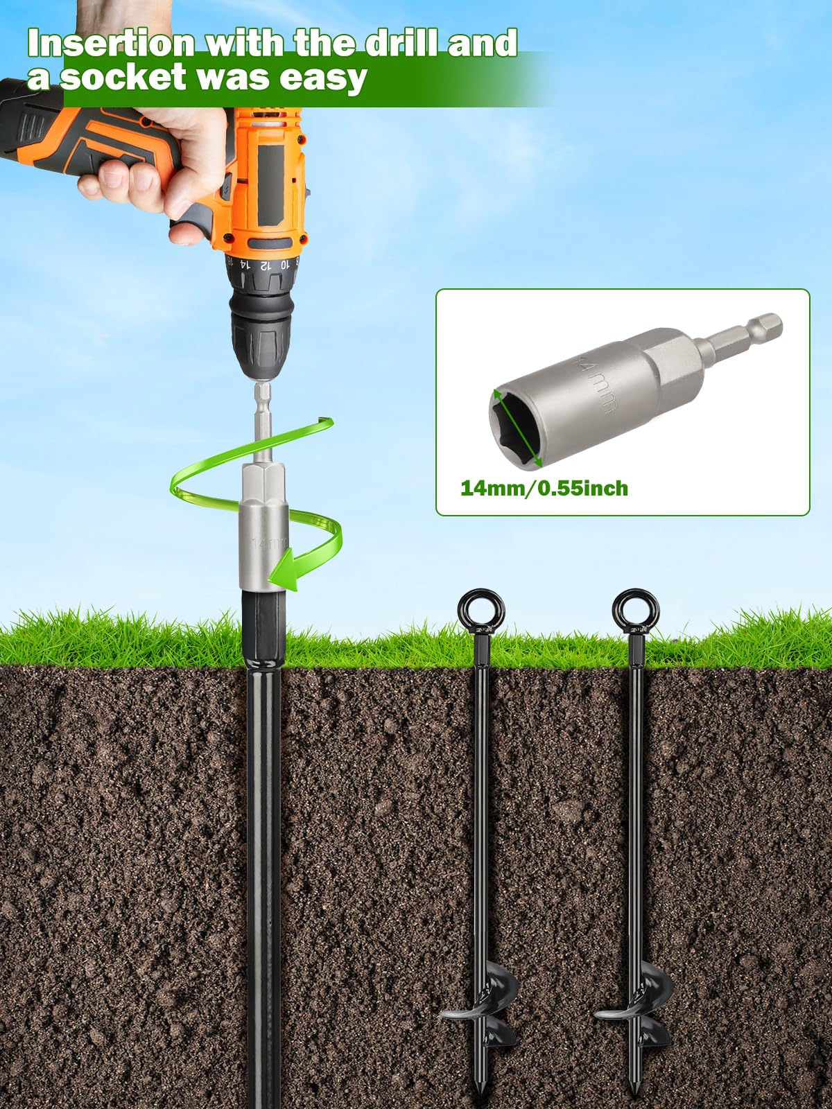 Hannger durable steel anchors withstand heavy use and long service life.
