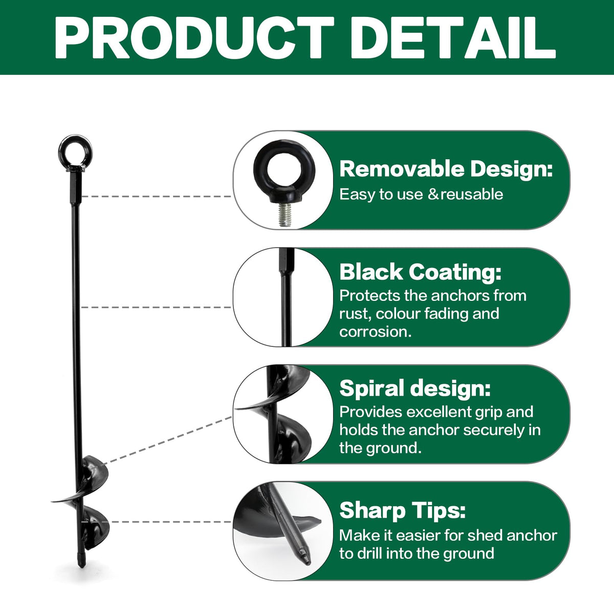 hannger ground anchor kit components with cable and turnbuckles ready for installation