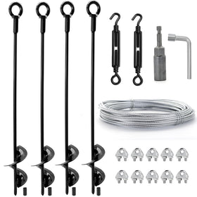 hannger ground anchors 18-inch provide secure footing for sheds and swings