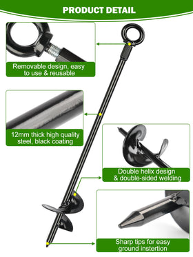 Hannger installation tools assist easy setup with drill adapter and wrench.