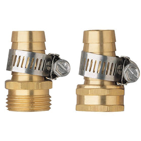 Hanobo 2-pack brass three-quarter-inch hose connectors for durable repairs