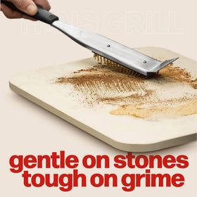 Hans Grill brass bristles resist heat during cleaning