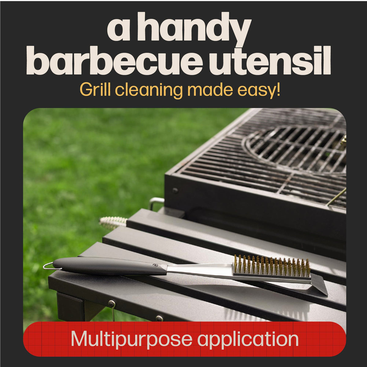 Hans Grill dual-purpose tool saves space in outdoor kitchens