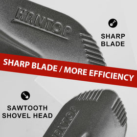 HANTOP 1050MN steel blade shovel ready for tough soil.