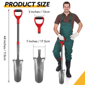HANTOP drain spade blade with precise edges for trenching and root clearing
