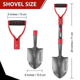 HANTOP fiberglass handle shovel with grip for durable, comfortable use.