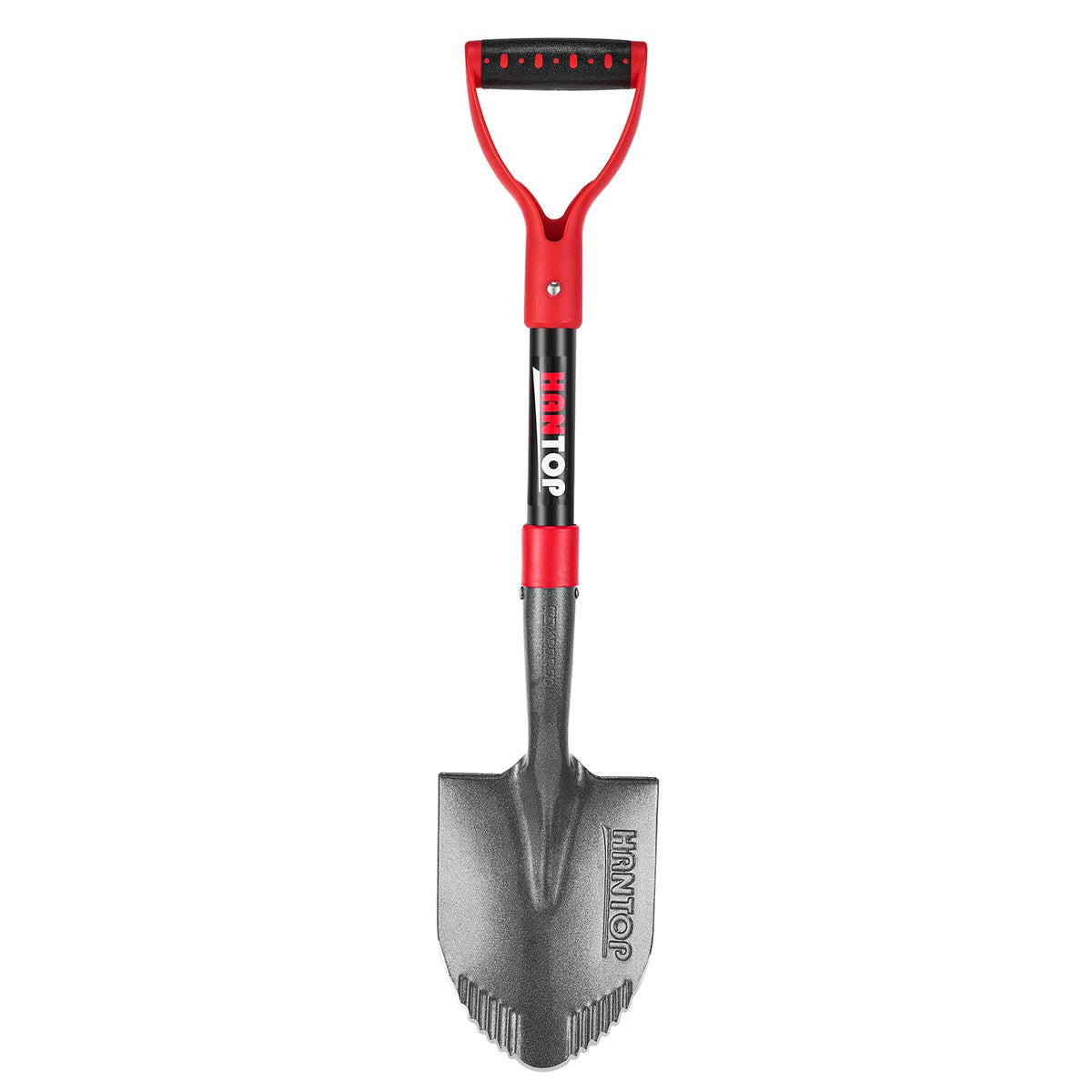 HANTOP mini shovel blade for precise digging and root cutting in tight spaces.