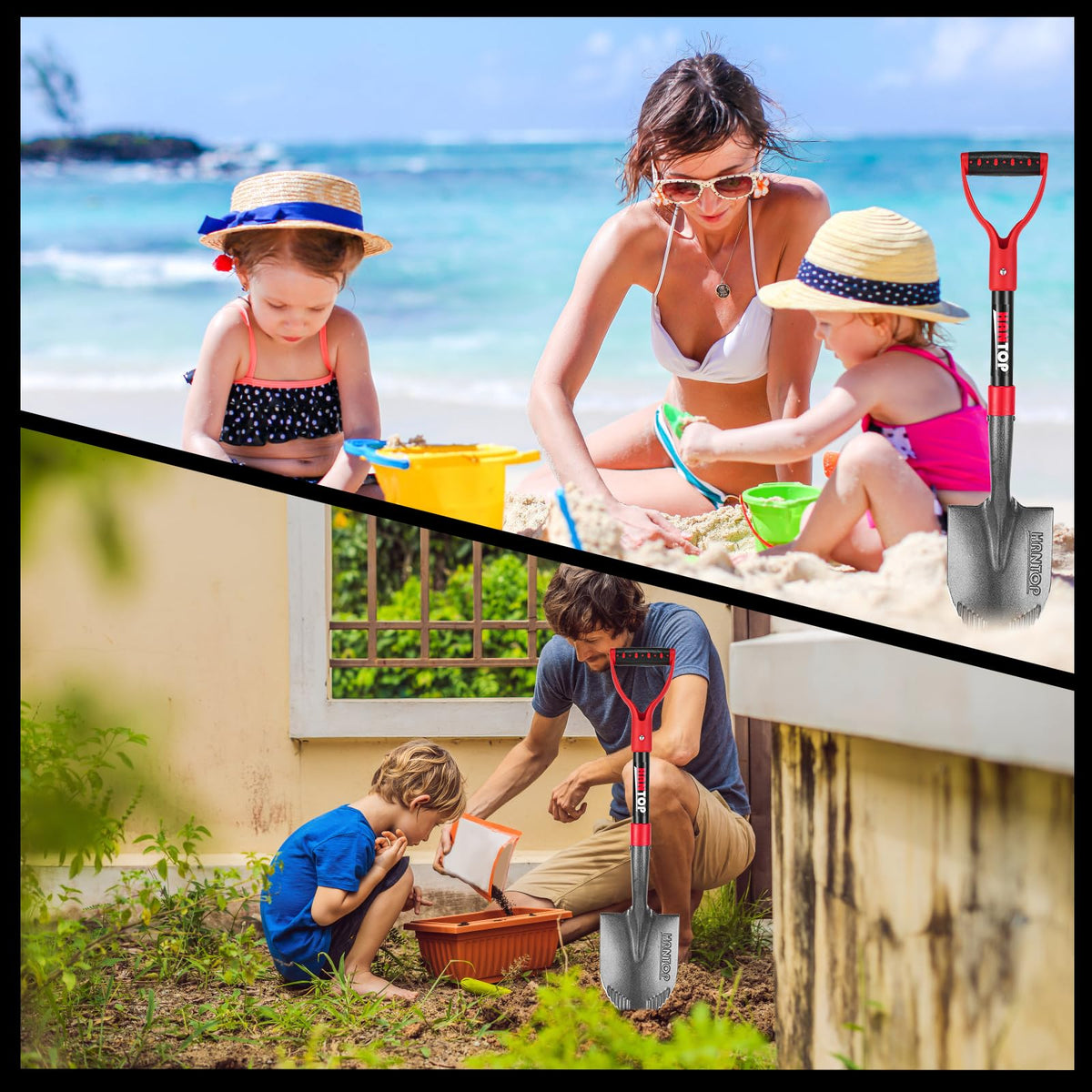 HANTOP mini shovel ideal for camping or car emergency kit.