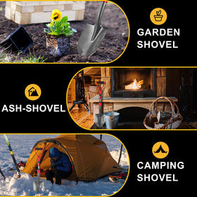 HANTOP mini shovel compact design fits tight garden spaces.