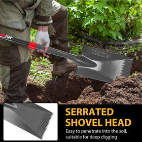 HANTOP fiberglass handle with non-slip grip enhances comfort
