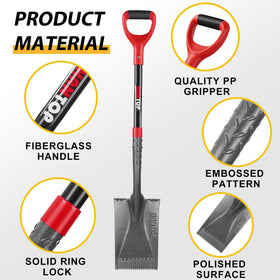 HANTOP widened foot platform provides secure control during digging