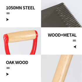 HANTOP square shovel ideal for edging and transplanting work.