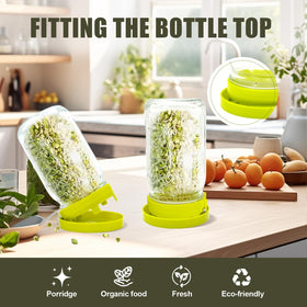 HANTUSWUS vertical-diagonal placement shows space-saving versatility in compact kitchen sprouting setups