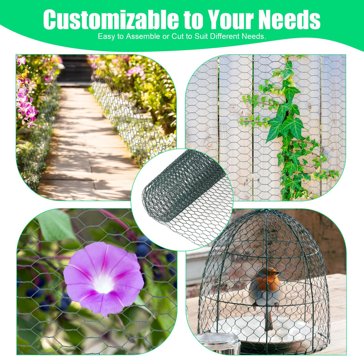 HANWRAPS garden fencing and DIY projects with versatile chicken wire