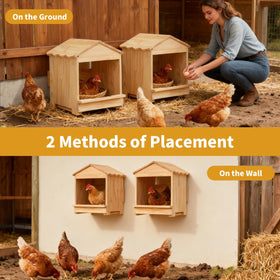HaoCpetslian detachable ramp simplifies hen access and cleaning