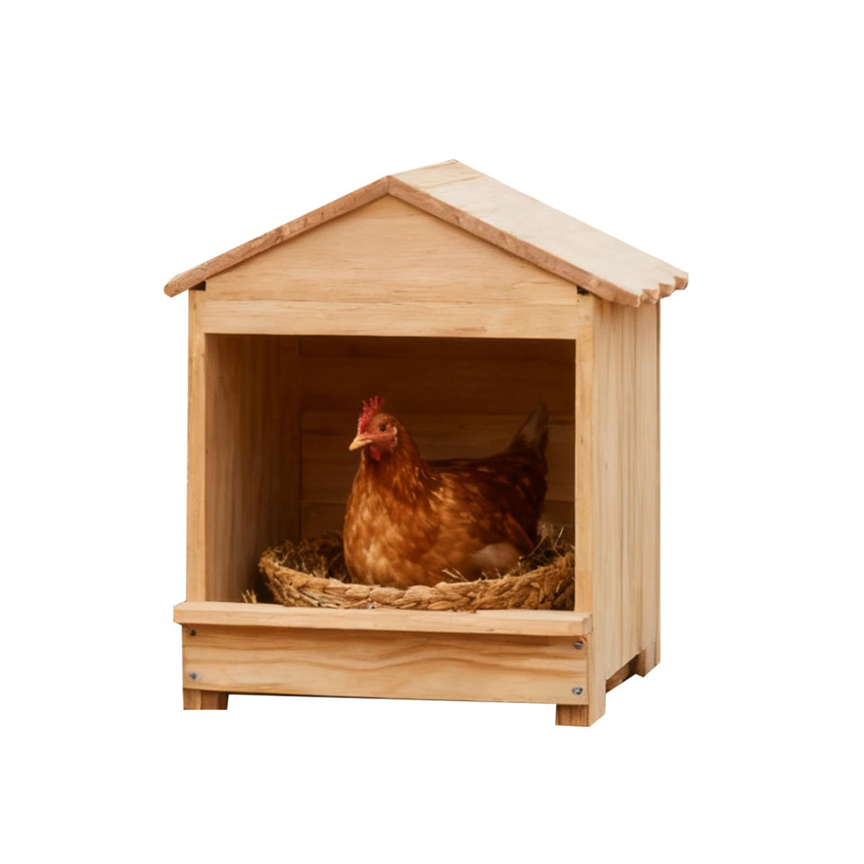 HaoCpetslian wooden chicken nesting box for outdoor egg laying