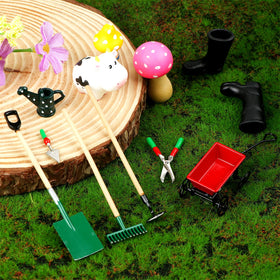 Haomian miniature watering can for dollhouse gardens and terrariums